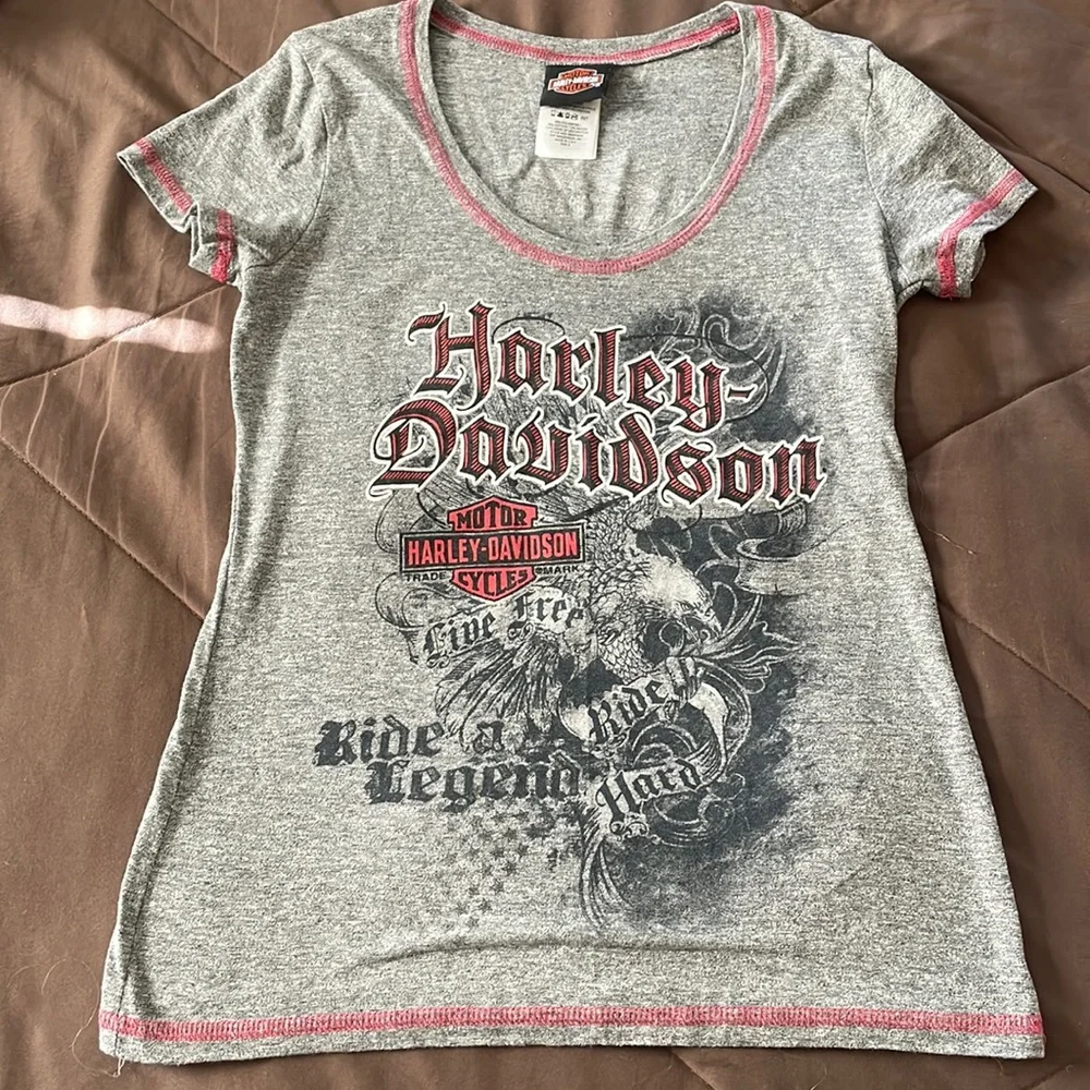 Ladies Harley T-shirt - Picture 1 of 3